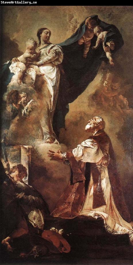 PIAZZETTA, Giovanni Battista The Virgin Appearing to St Philip Neri a